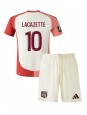 Olympique Lyonnais Alexandre Lacazette #10 Ausweichtrikot für Kinder 2024-25 Kurzarm (+ Kurze Hosen)